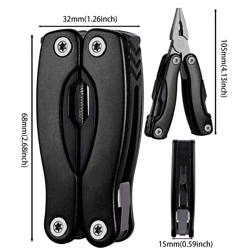 Portable Pocket Multitool Pliers Multifunctional Camping Tool With Knife Screwdriver More 10
