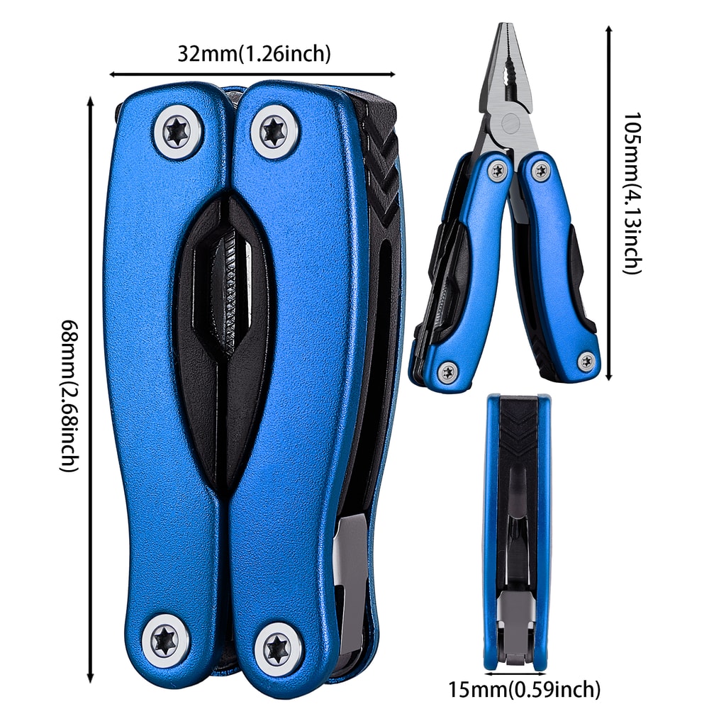 Portable Pocket Multitool Pliers Multifunctional Camping Tool With Knife Screwdriver More 4