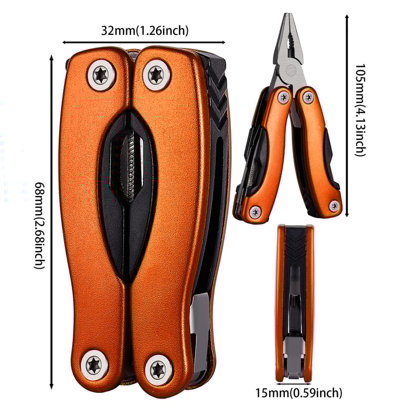 Portable Pocket Multitool Pliers Multifunctional Camping Tool With Knife Screwdriver More 6