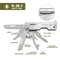 All In One Outdoor Multitool Kit Portable EDC Camping Gear With Folding Pocket Knife Scissors 4