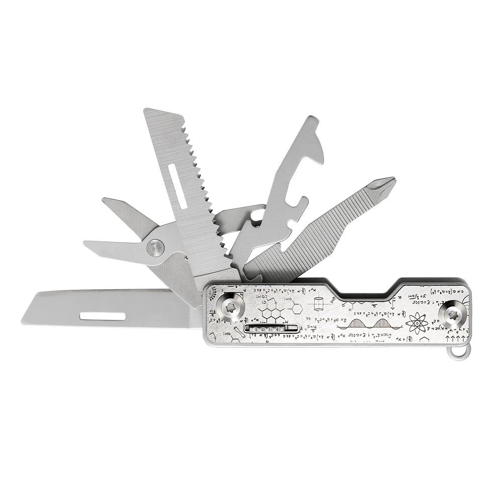 All In One Outdoor Multitool Kit Portable EDC Camping Gear With Folding Pocket Knife Scissors 5