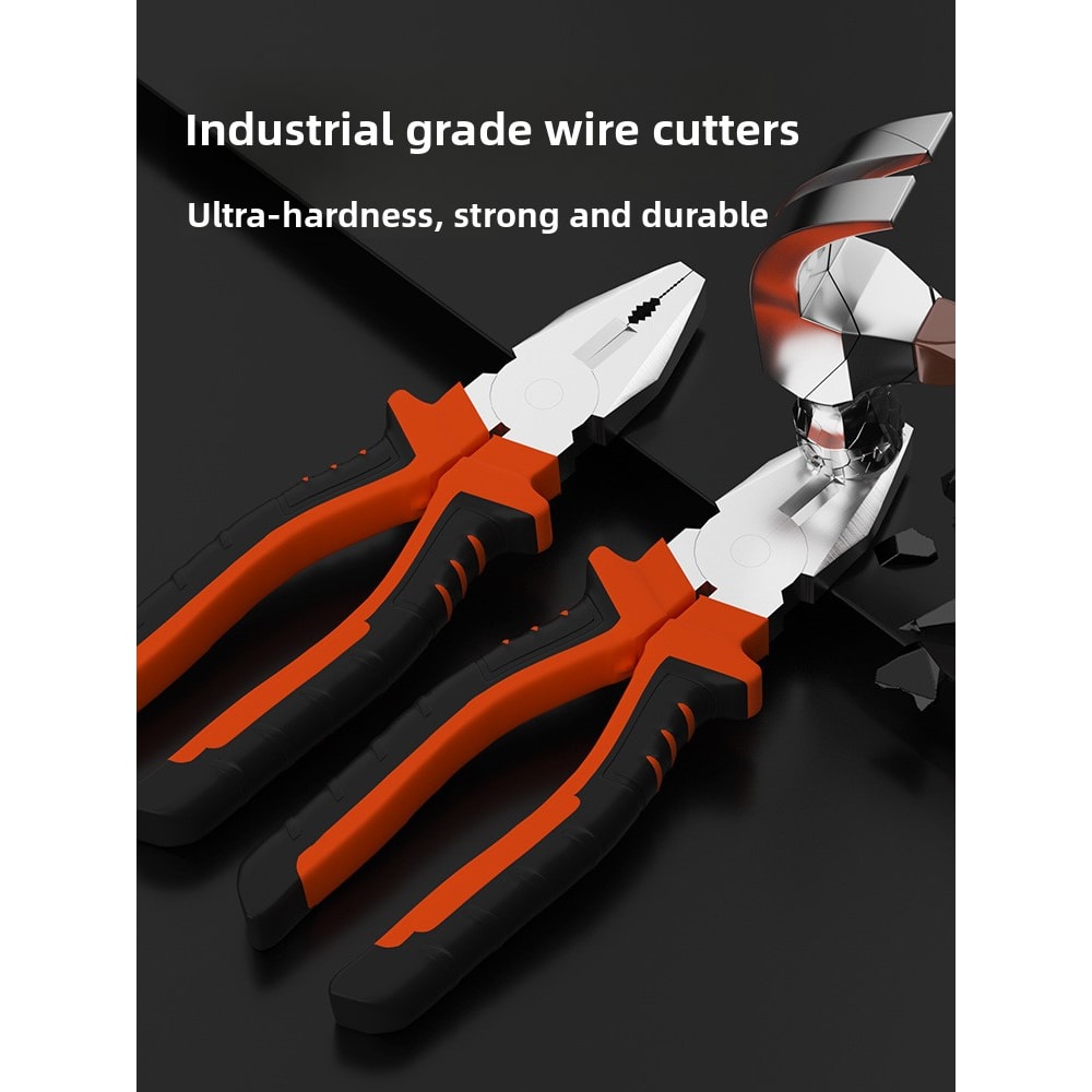 Heavy Duty Electric Wire Pliers Multifunctional Tool For Cutting Gripping Twisting Metal Wires 3