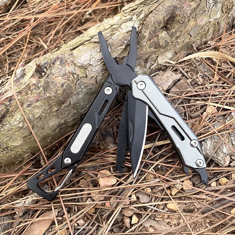 Mini Multitool Survival Knife Pocket EDC Tool With Pliers Saw And Wire Stripper 5
