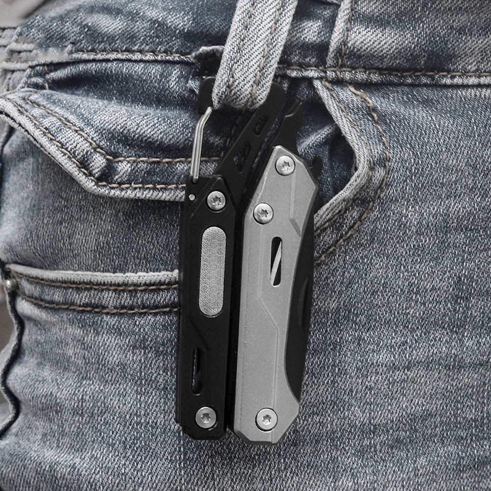 Mini Multitool Survival Knife Pocket EDC Tool With Pliers Saw And Wire Stripper 1