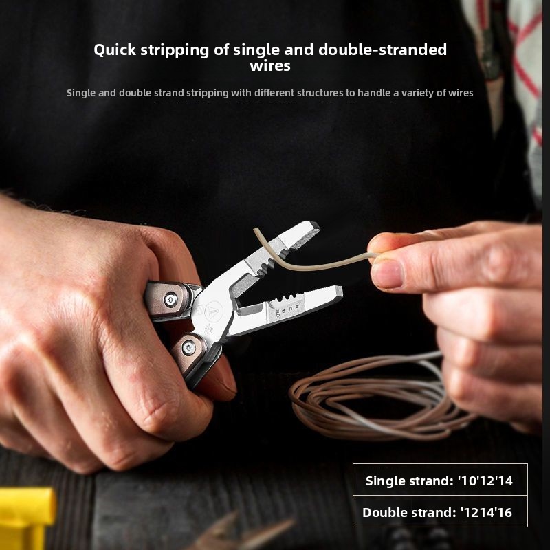 Portable Stainless Steel Folding Multitool Pliers Durable Multi Functional Utility Tool For Everyd 2
