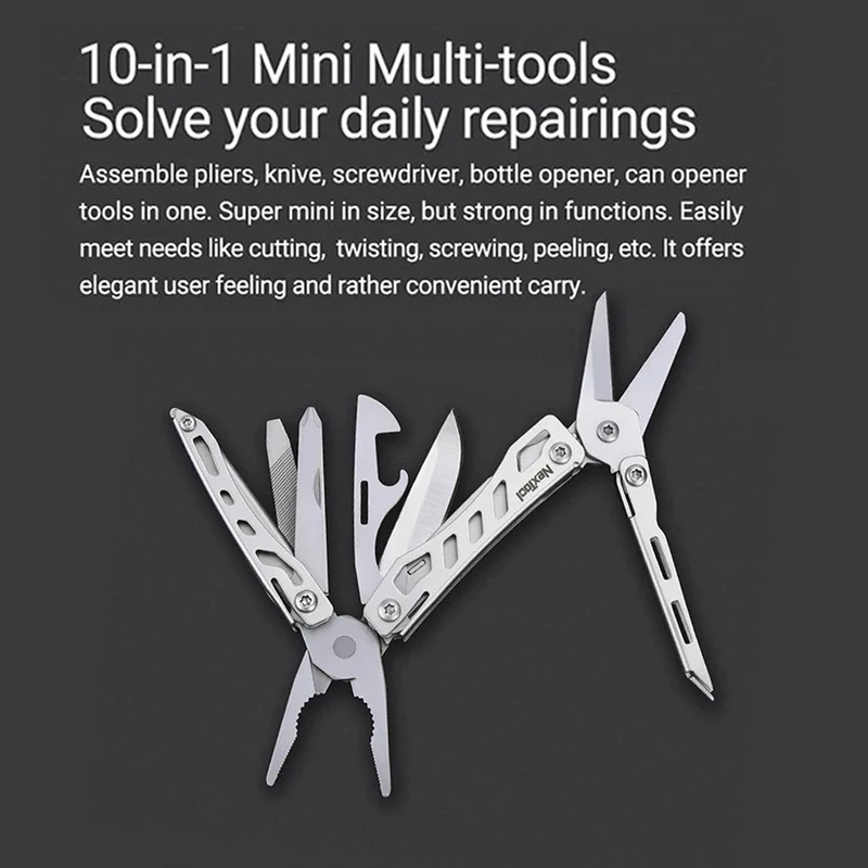 Compact EDC Multi Tool Pliers With Scissors And Screwdriver 3