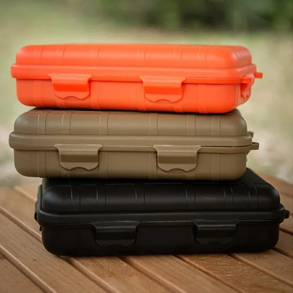 Portable EDC Survival Storage Box Waterproof Shockproof Outdoor Case For Camping 0