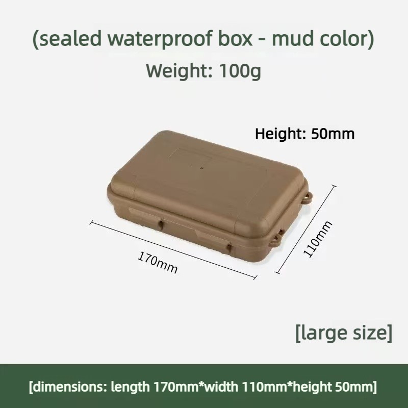 Portable EDC Survival Storage Box Waterproof Shockproof Outdoor Case For Camping 7