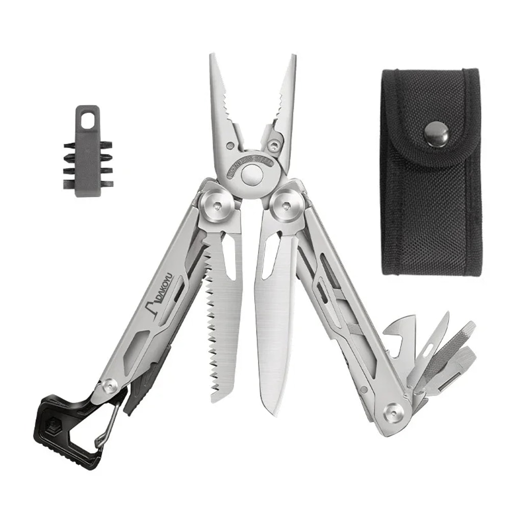 Compact Multitool Camping Pliers With Emergency Whistle Versatile Outdoor Tool For Hiking Camping 6