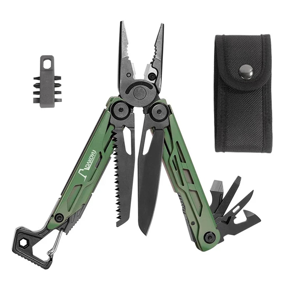 Compact Multitool Camping Pliers With Emergency Whistle Versatile Outdoor Tool For Hiking Camping 4