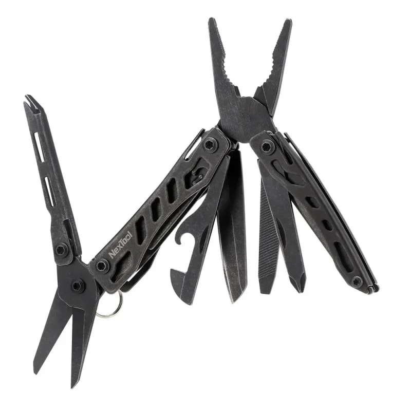 Mini Multi Functional EDC Tool With Scissors Screwdriver Pliers Bottle Opener Compact Folding Tool 4