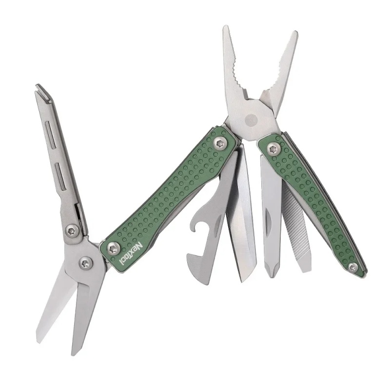 Mini Multi Functional EDC Tool With Scissors Screwdriver Pliers Bottle Opener Compact Folding Tool 2