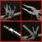 Folding Knife Plier Multitools EDC Camping Multifunctional Screwdriver Bits Mini Scissors Stainless 4
