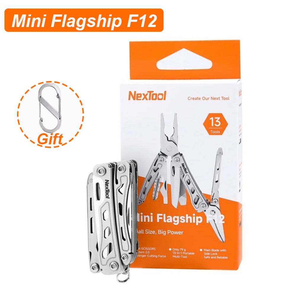 Mini Flagship F12 Multi Tool EDC Multitool Upgraded Steel Outdoor Camping Tool 0