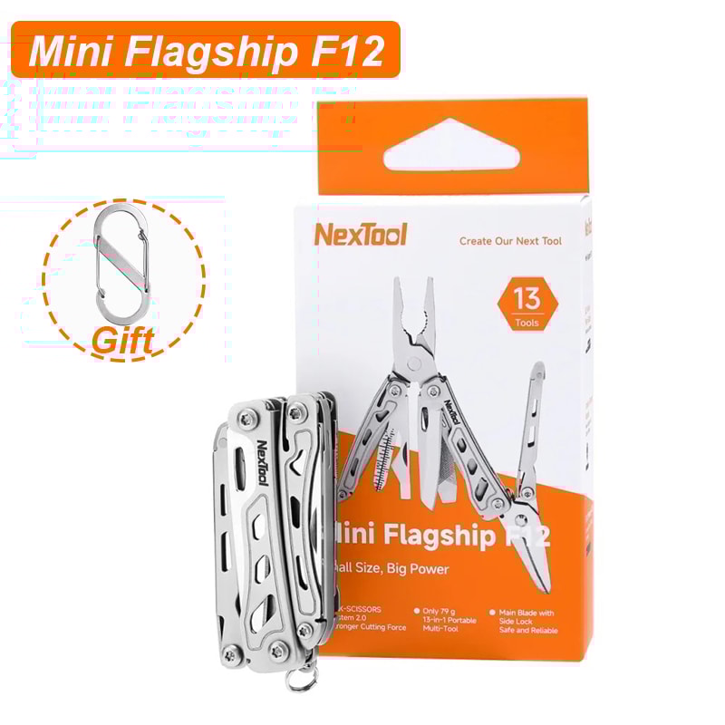 Mini Flagship F12 Multi Tool EDC Multitool Upgraded Steel Outdoor Camping Tool 0