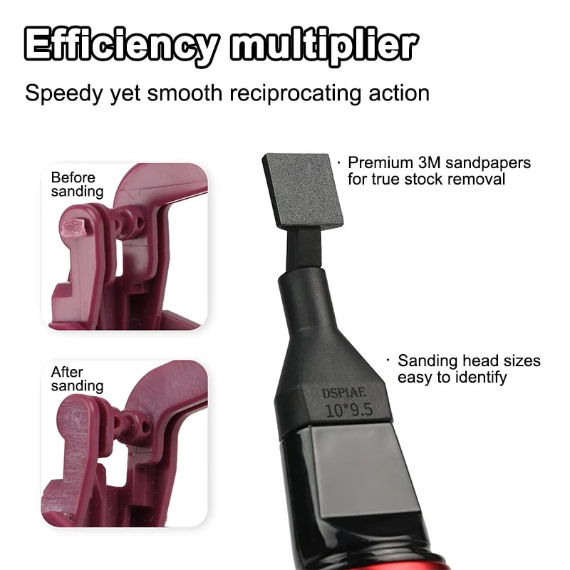 Electric Reciprocating Sander With Sanding Heads Versatile Tool For Precision Sanding And Grinding 4