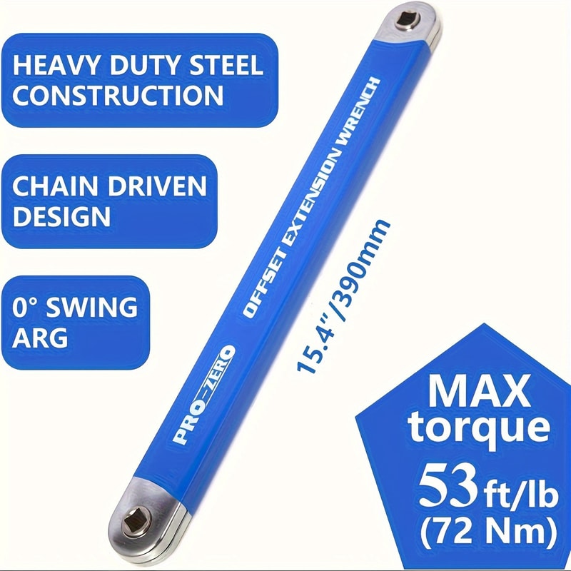 Impact Resistant Ratchet Wrench Set With Square Drive Adapters For Tight Spaces 1