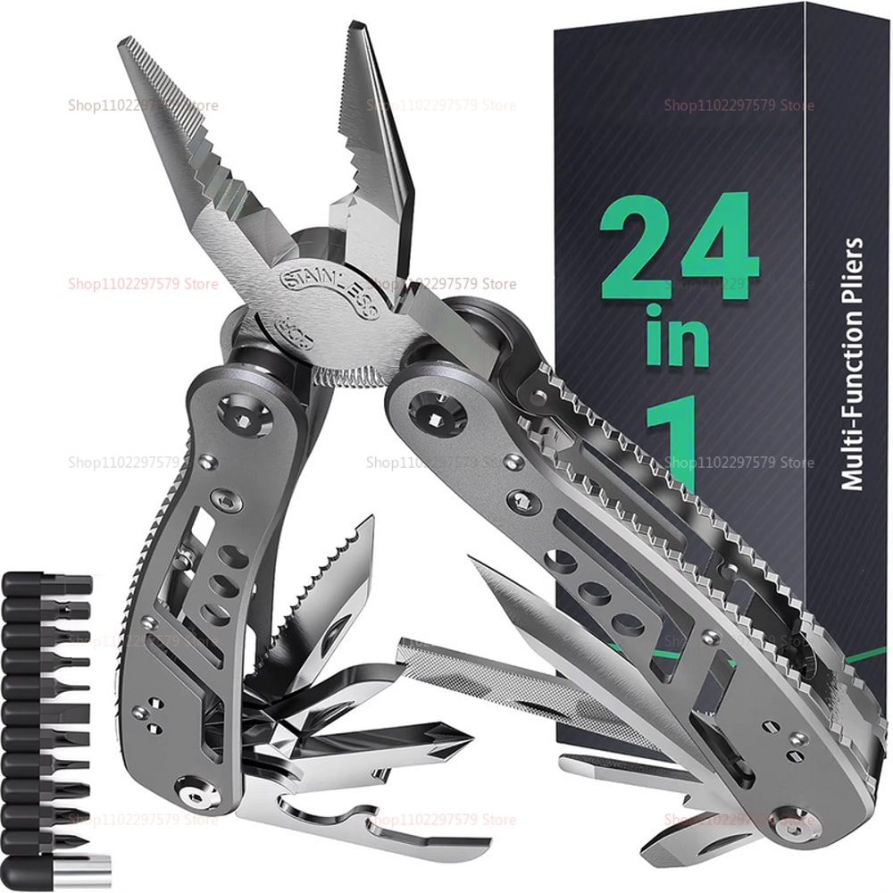 Multi Tool Pocket Knife Portable Survival Tool For Camping Hiking And Emergency Repairs 0