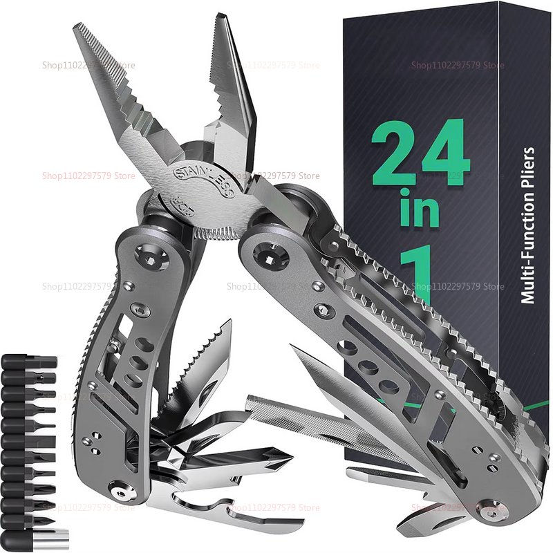 Multi Tool Pocket Knife Portable Survival Tool For Camping Hiking And Emergency Repairs 0