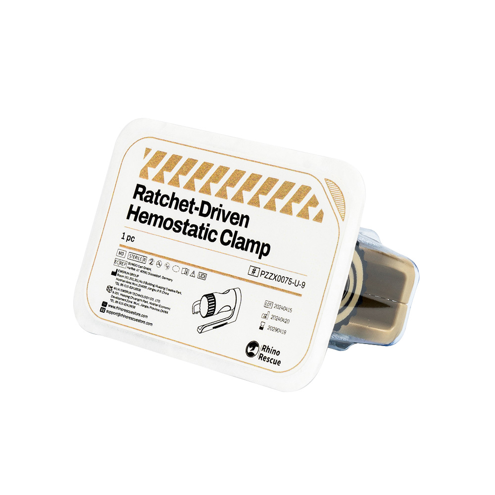 Trauma Clamp Surgical Steel Ratchet Lock Forceps For Emergency Bleeding Control 3