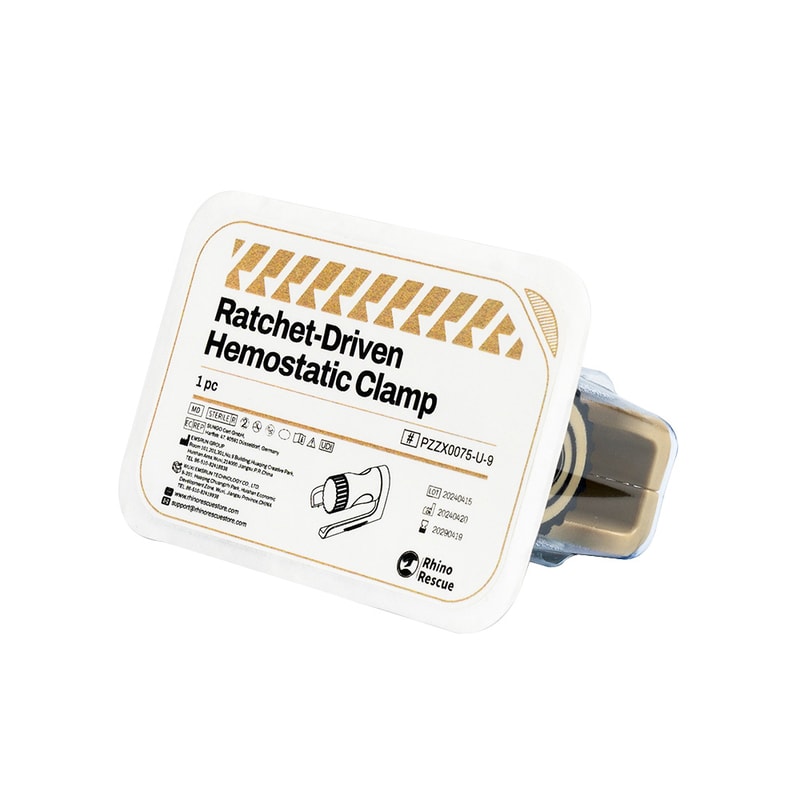 Trauma Clamp Surgical Steel Ratchet Lock Forceps For Emergency Bleeding Control 3