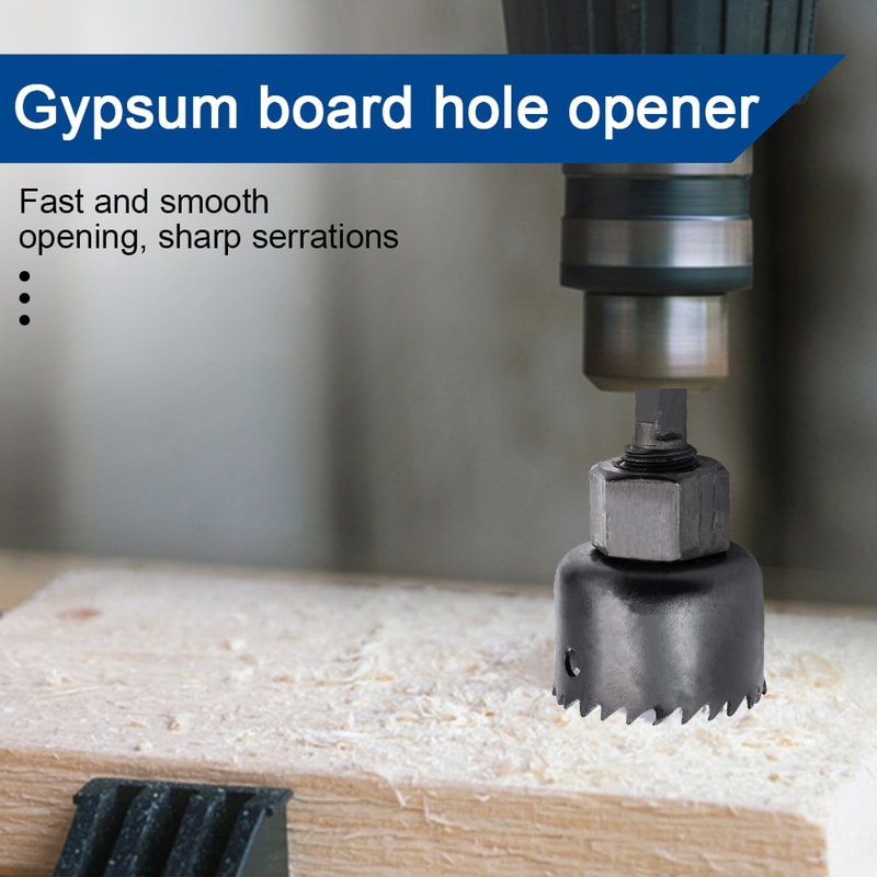 Woodworking Hole Saw Set For Ceiling Plasterboard Carbon Steel Hole Cutter Kit 2