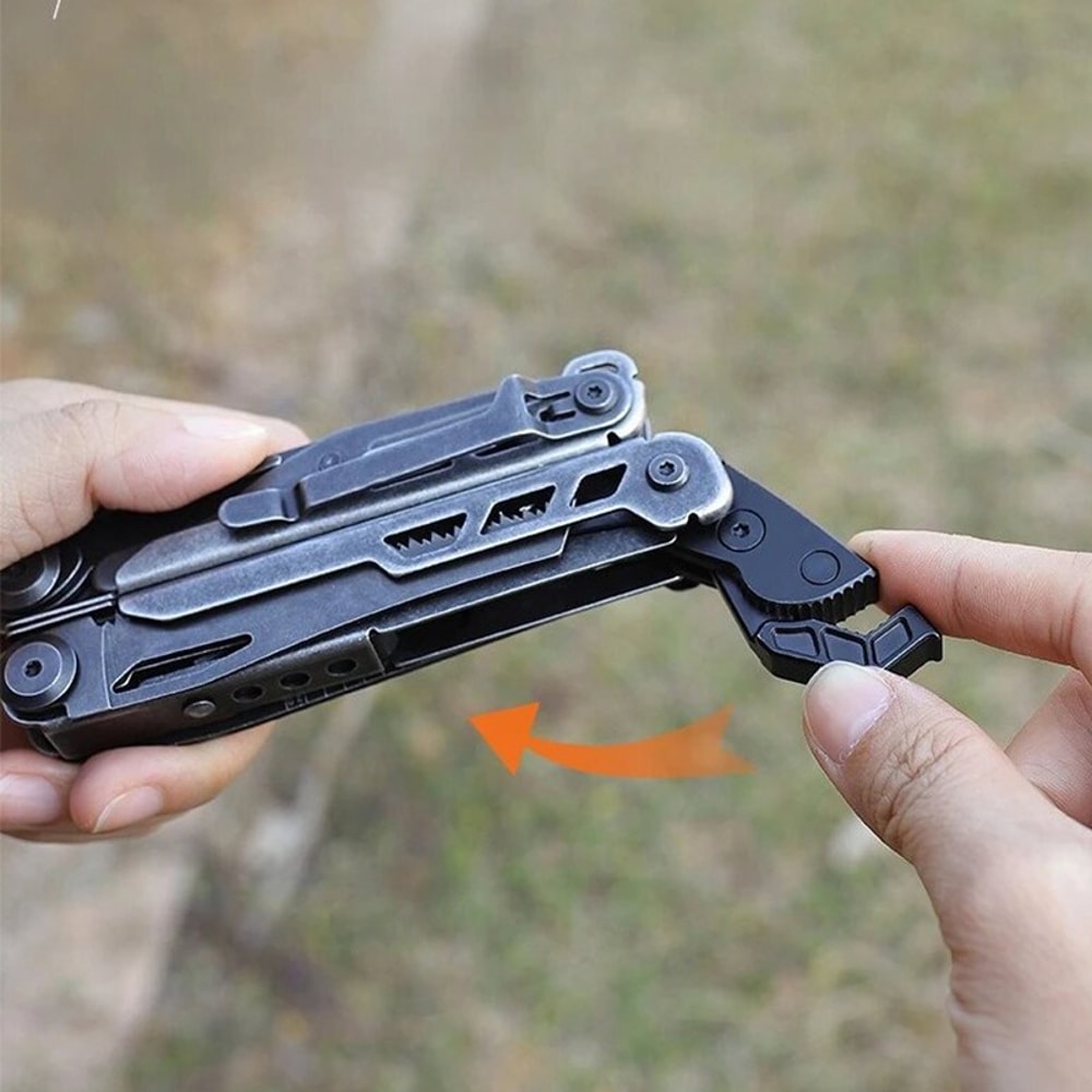 Multi Functional EDC Pliers With Damascus Knife Outdoor Camping Tool 1