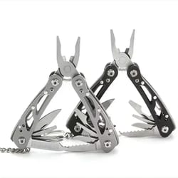 tactical multitool knife pliers compact outdoor survival tool with screwdriver for hiking, camping & hunting