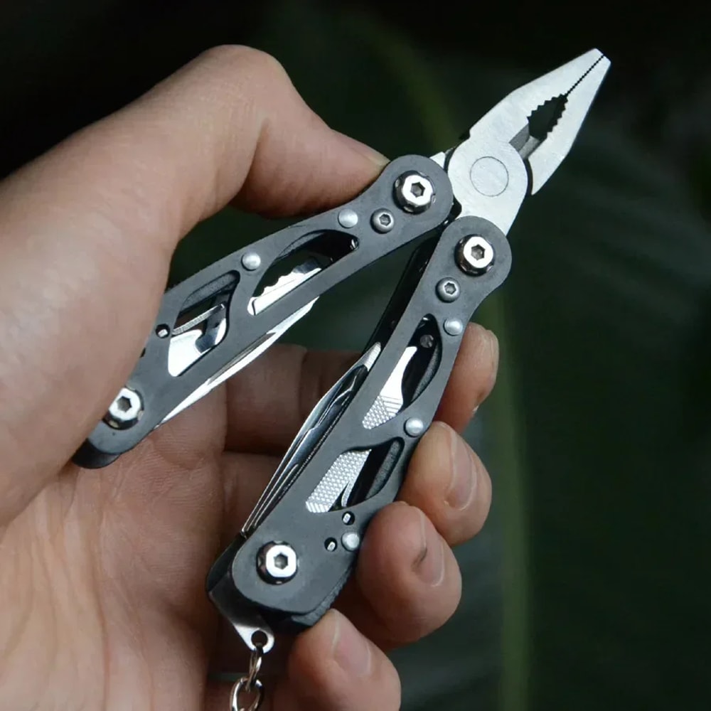 Tactical Multitool Knife Pliers Compact Outdoor Survival Tool With Screwdriver For Hiking Camping 7