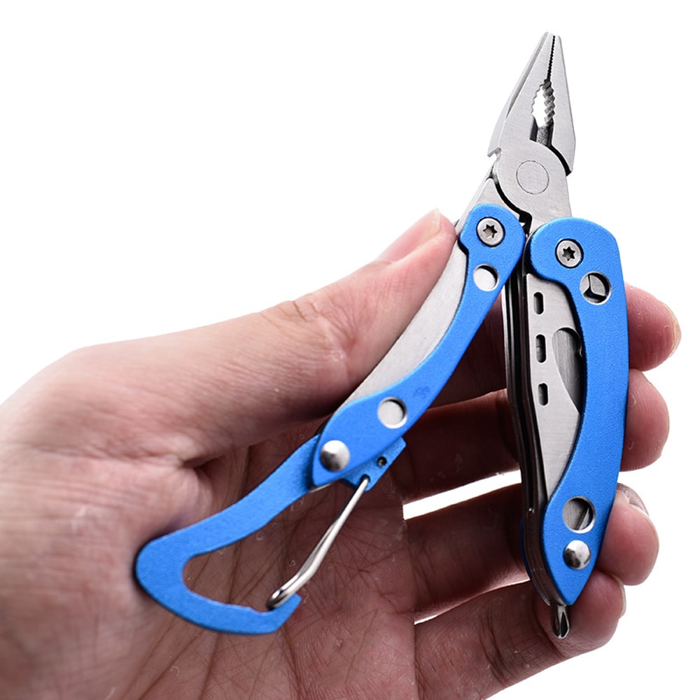 Stainless Steel Multitool Pliers With Mini Knife Nylon Bag Compact Durable Outdoor Camping Tool 5