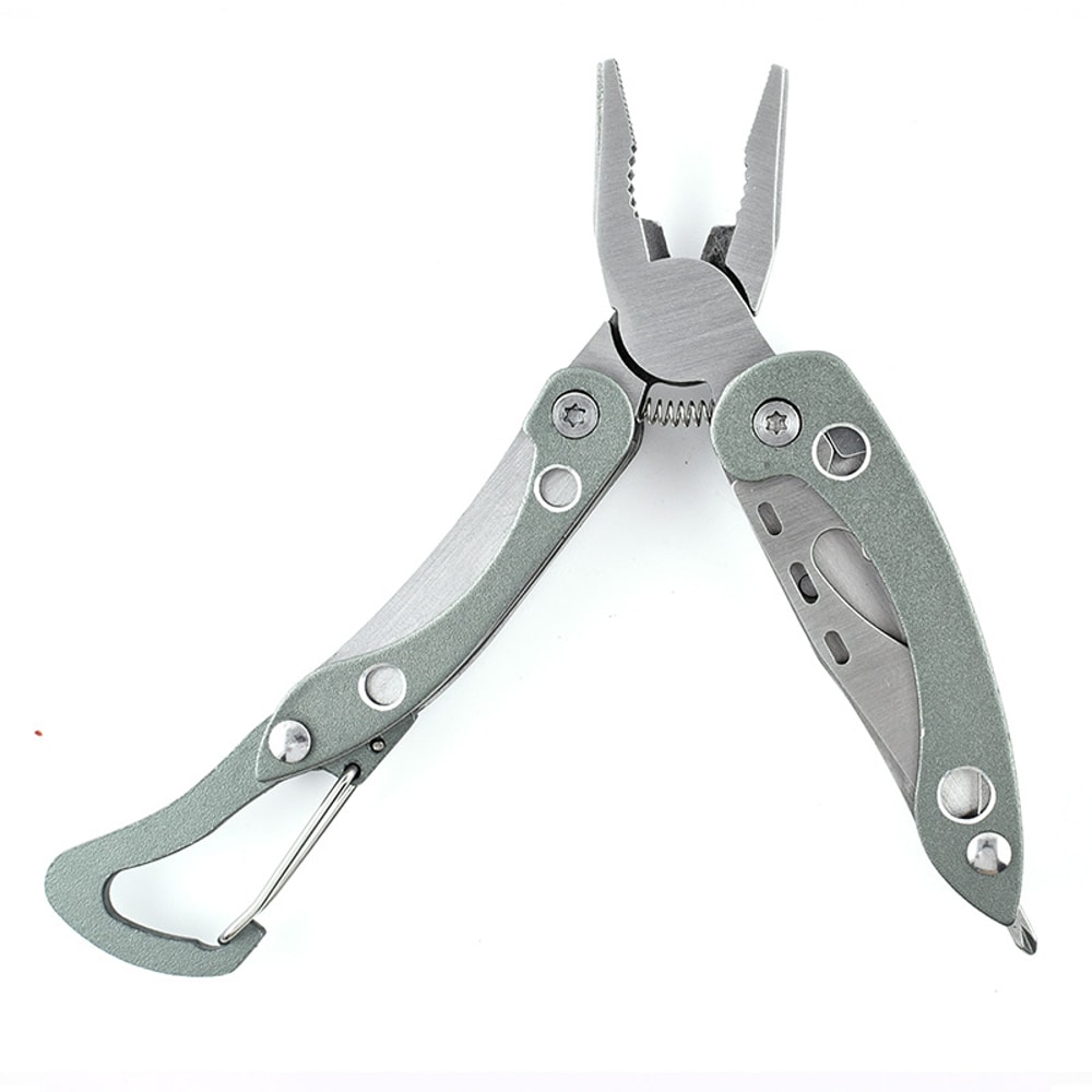 Stainless Steel Multitool Pliers With Mini Knife Nylon Bag Compact Durable Outdoor Camping Tool 7