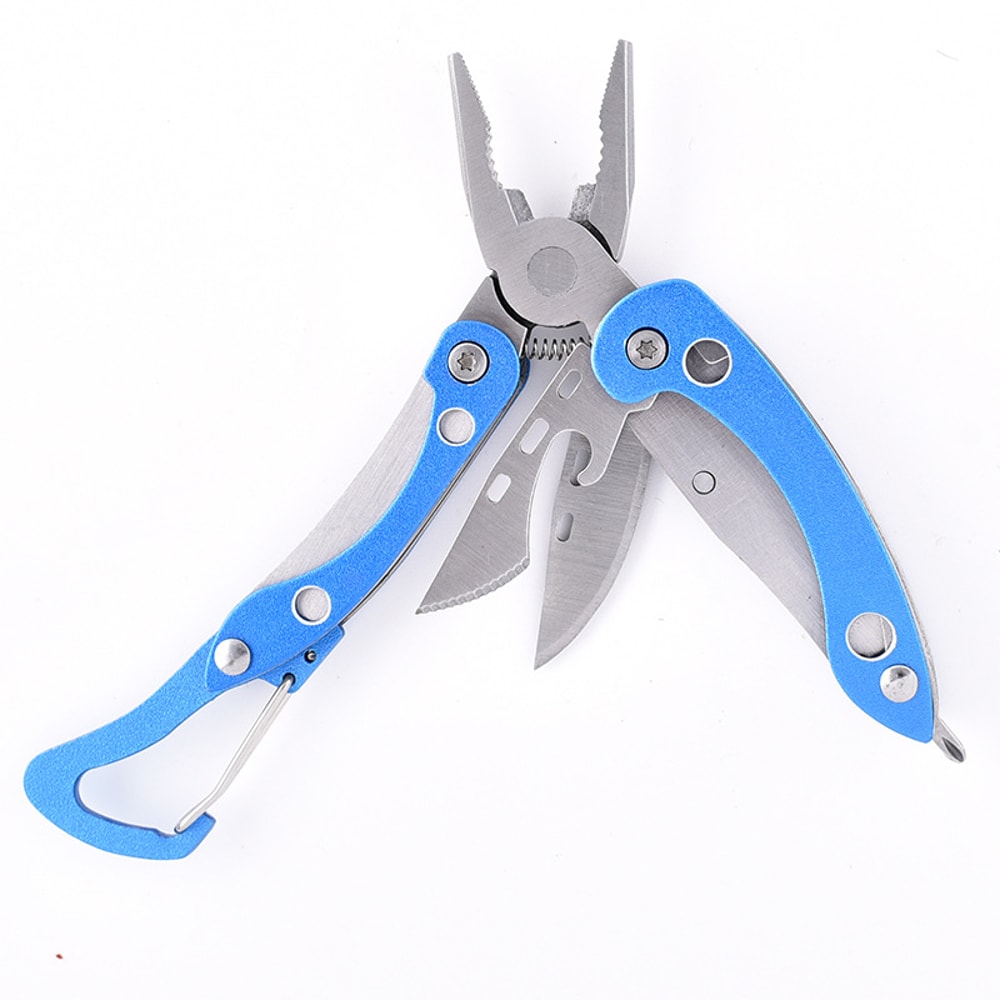 Stainless Steel Multitool Pliers With Mini Knife Nylon Bag Compact Durable Outdoor Camping Tool 9