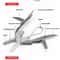 Portable Stainless Steel Multi Tool Pliers Knife All In One Keychain Screwdriver For Outdoor Advent 2