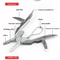 Portable Stainless Steel Multi Tool Pliers Knife All In One Keychain Screwdriver For Outdoor Advent 2