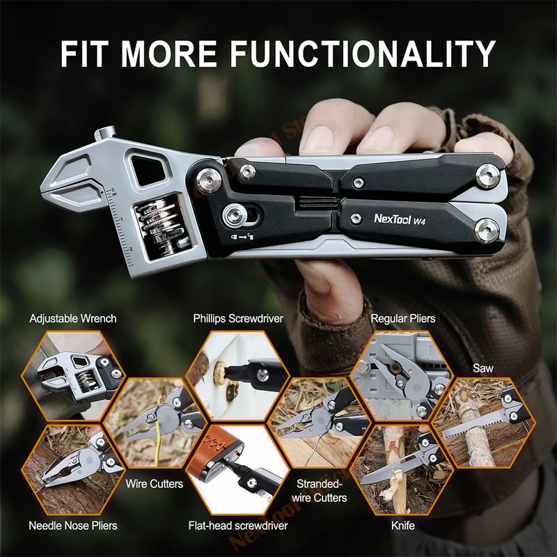 Multitool Wrench Adjustable Wrench Pliers Folding Knife Screwdriver Ultimate Hand Tools For Woodwo 5