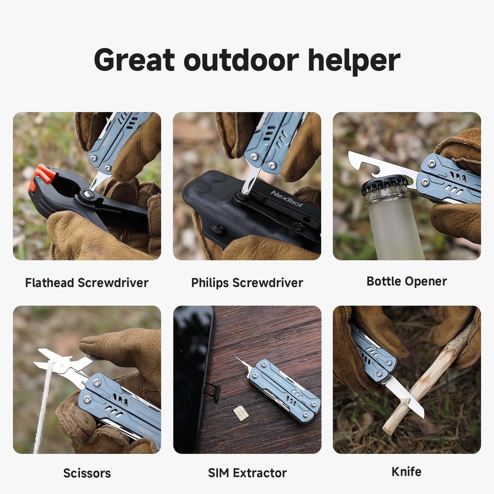 Mini Sailor Multi Tool Pliers With Knife Screwdriver Scissors For EDC Outdoor Travel 7