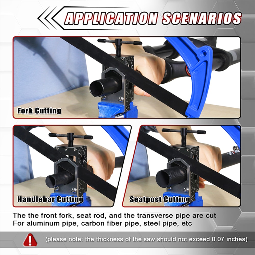 Bicycle Tube Cutting Saw Guide Tool Precision Bike Handlebar Seatpost Cutter For Bike Repairs 2