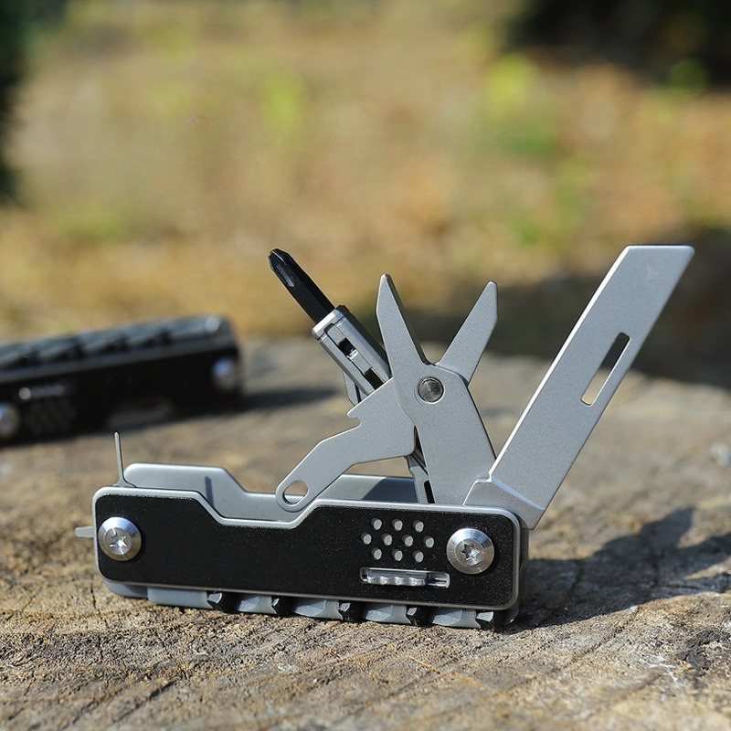 Mini Folding Knife Multitool Compact Multifunctional Pocket Knife With Scissors Screwdriver And Mor 0