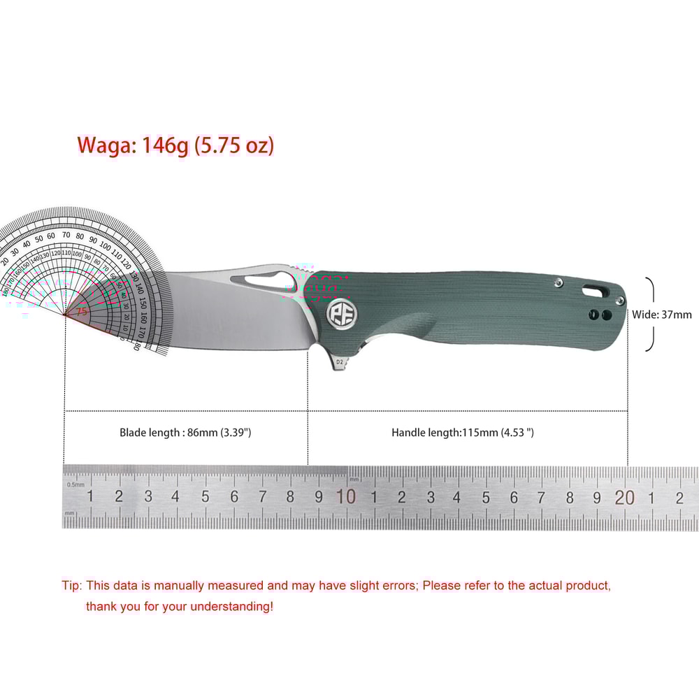 Petrified Fish DC Folding Knife Urable Steel Pocket Knife For Camping Fishing And Tactical Hunting 5