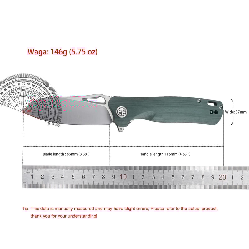 Petrified Fish DC Folding Knife Urable Steel Pocket Knife For Camping Fishing And Tactical Hunting 5