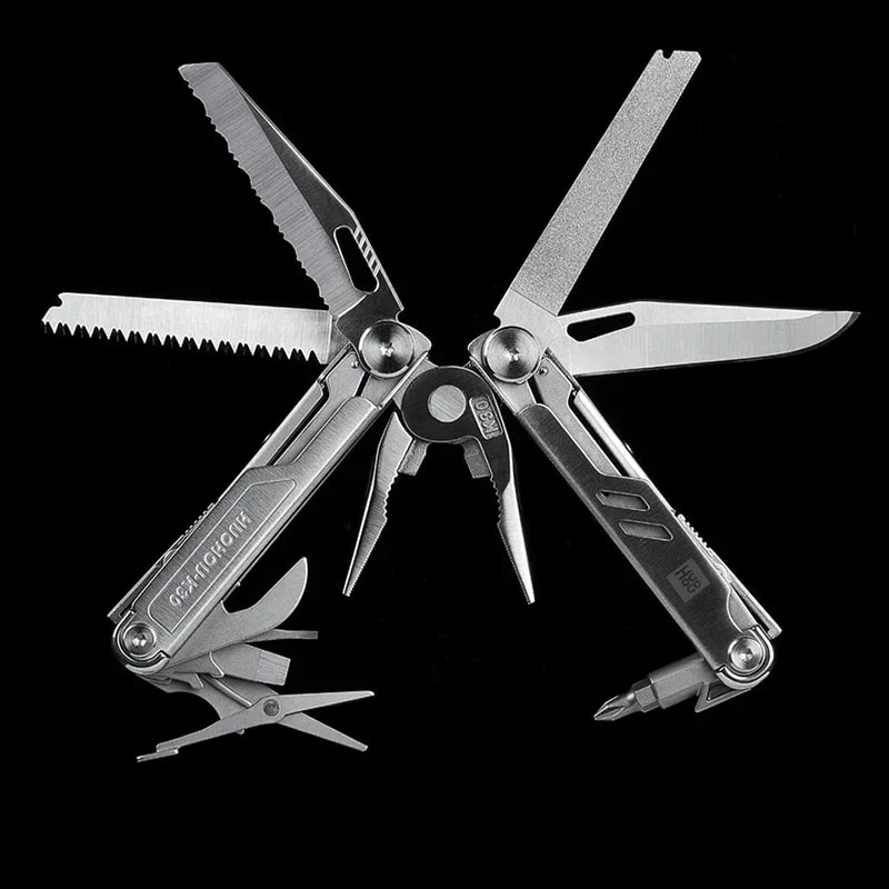 Multifunctional Folding Pliers Knife Set Portable Outdoor EDC Tool For Hiking Camping 5