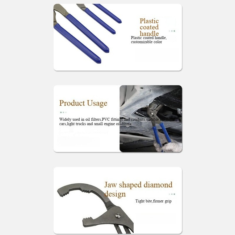 Adjustable Oil Filter Pliers Wrench Tool For Automotive Maintenance 3
