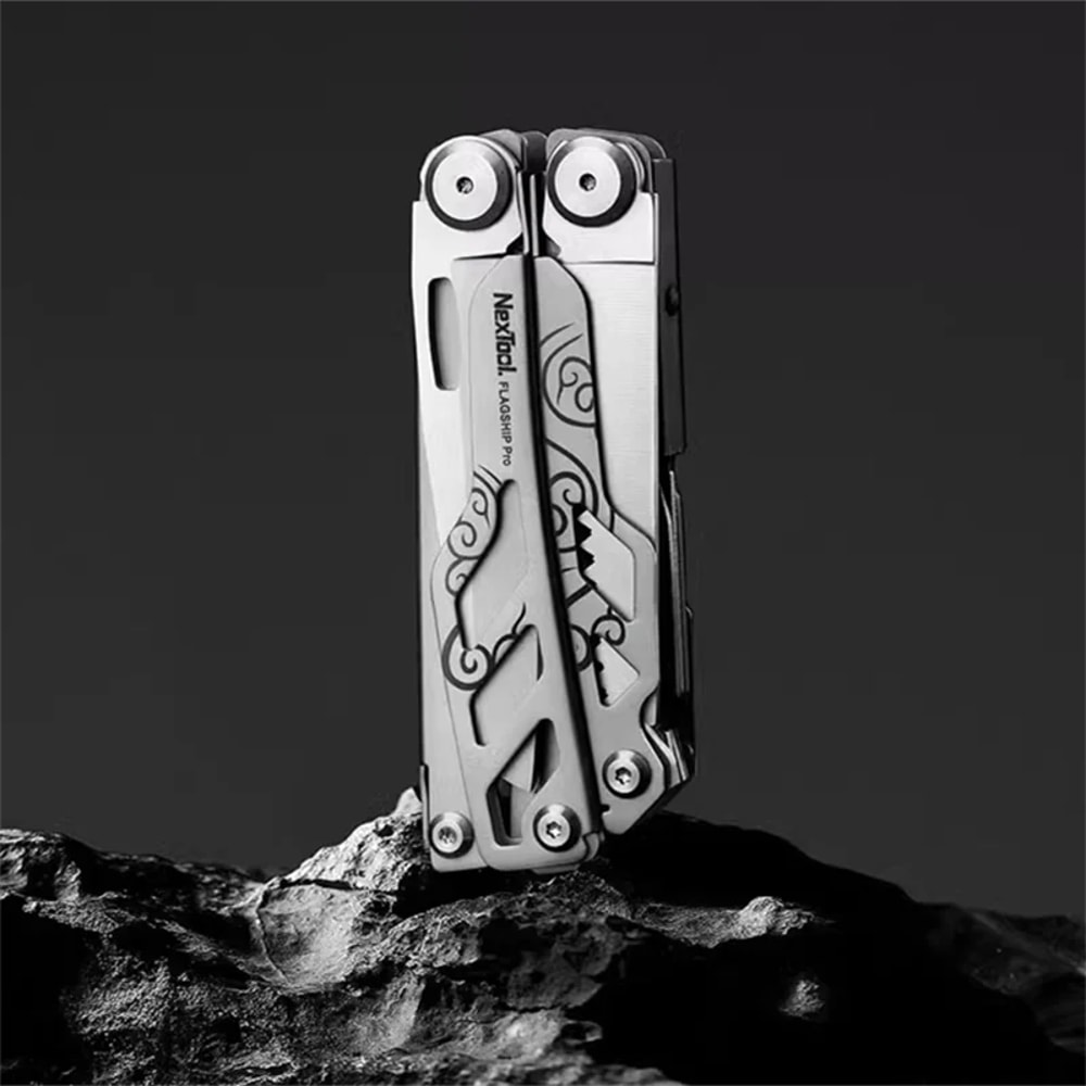 Flagship Pro Multi Tool Pliers With Knife Screwdriver Can Opener Scissors Ultimate Outdoor Tool Fo 5