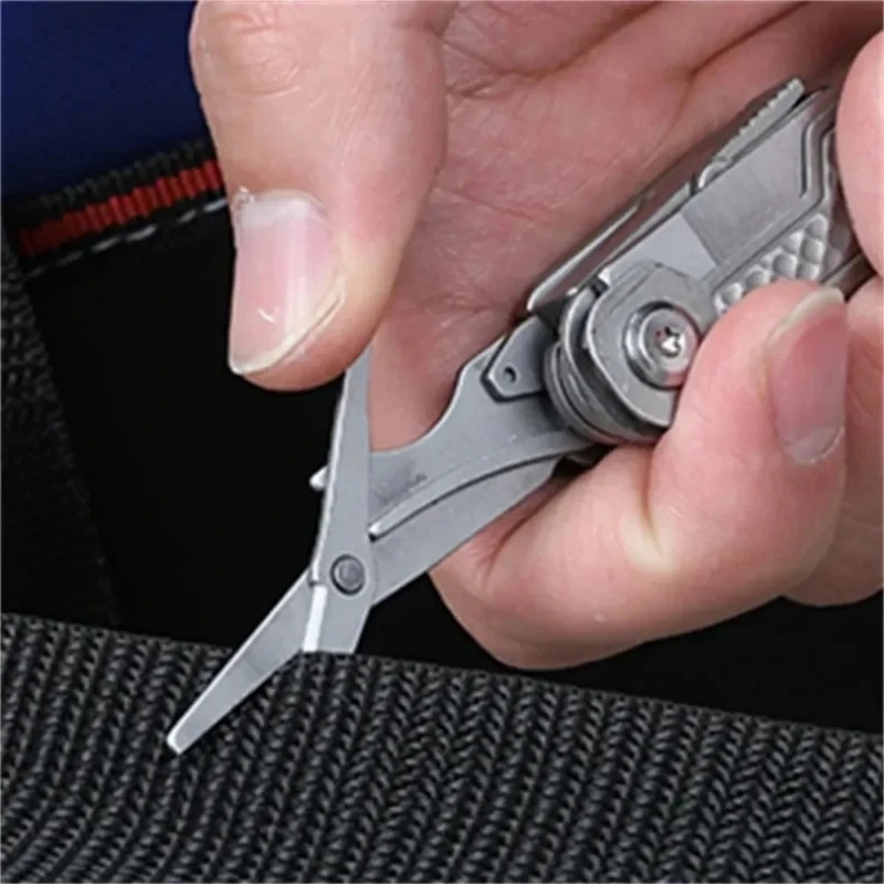 Multi Tool Portable Folding Knife With Scissors EDC Tactical Camping Survival Tool 2