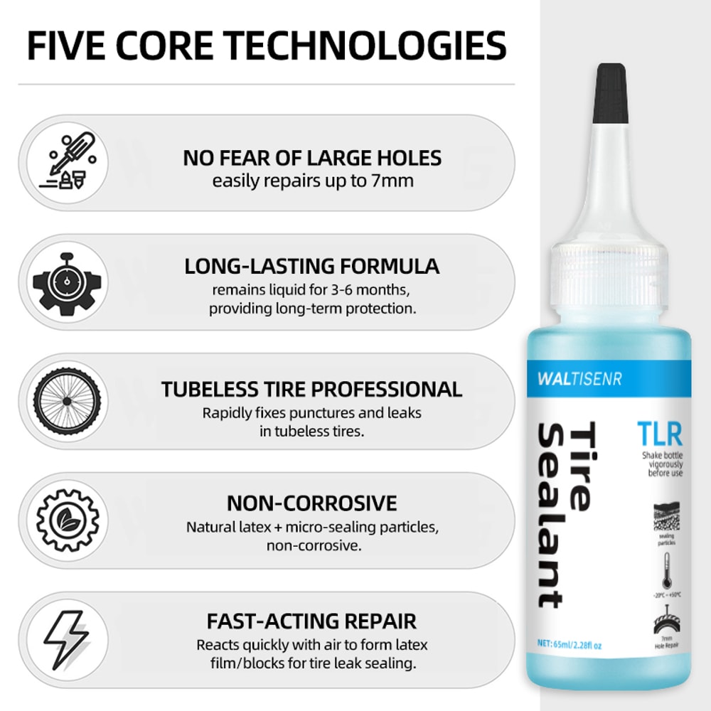 Tire Sealant Latex Puncture Repair Fluid For Tubeless Tires Sealing Particles For Quick Leak Repair 3