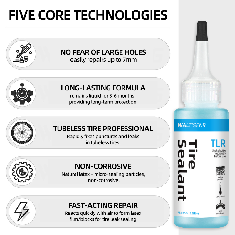 Tire Sealant Latex Puncture Repair Fluid For Tubeless Tires Sealing Particles For Quick Leak Repair 3
