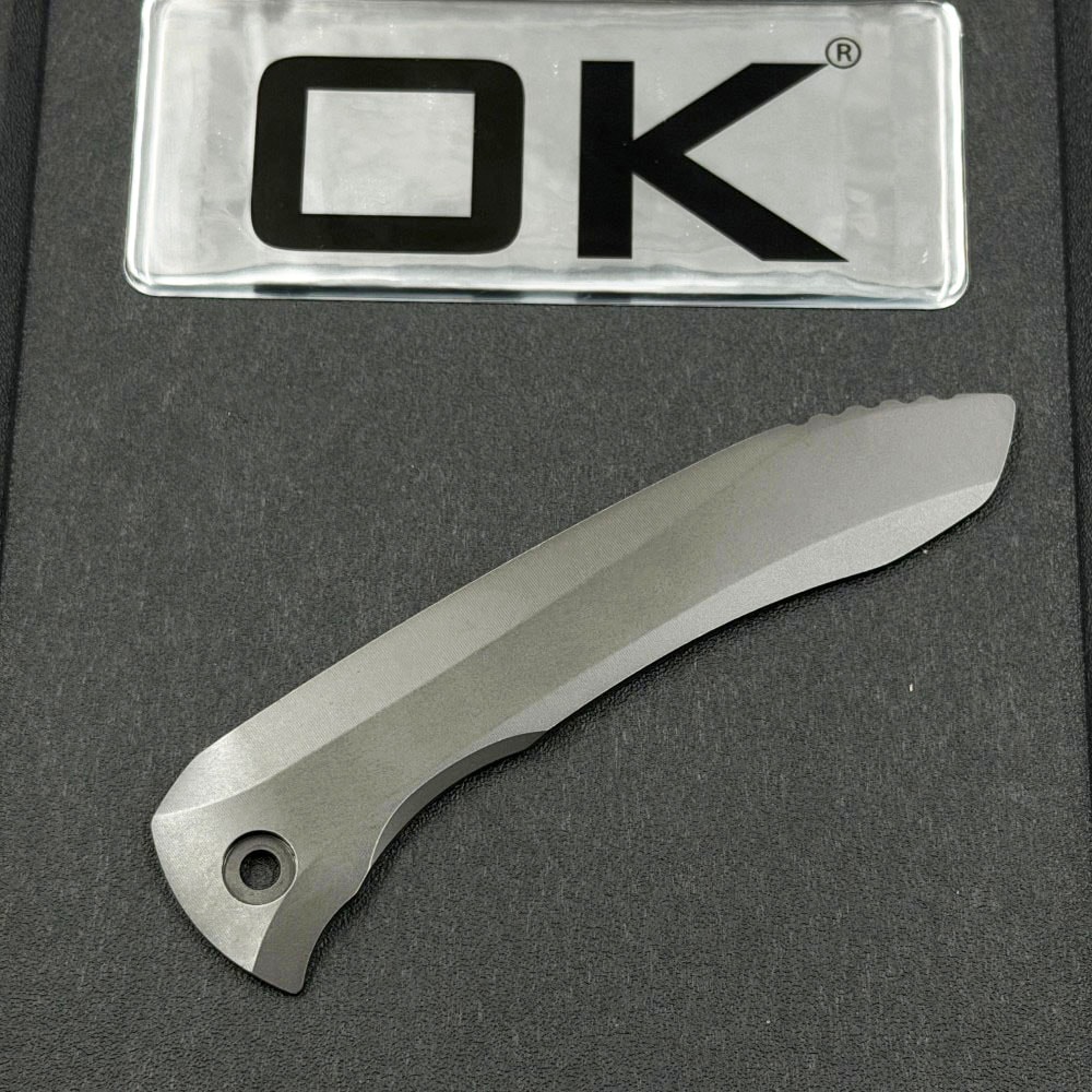 Folding Tactical Knife With Titanium Handle Outdoor Survival Tool 1