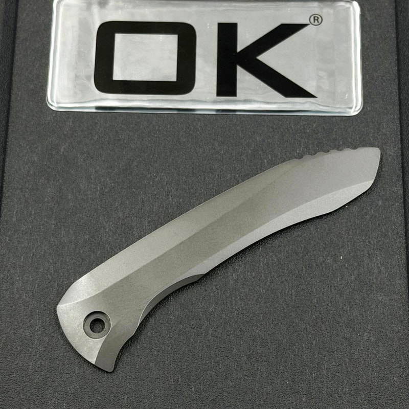 Folding Tactical Knife With Titanium Handle Outdoor Survival Tool 1