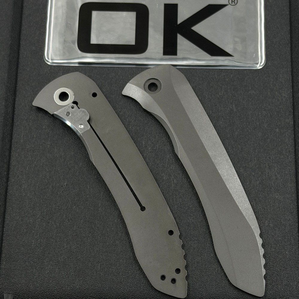 Folding Tactical Knife With Titanium Handle Outdoor Survival Tool 4