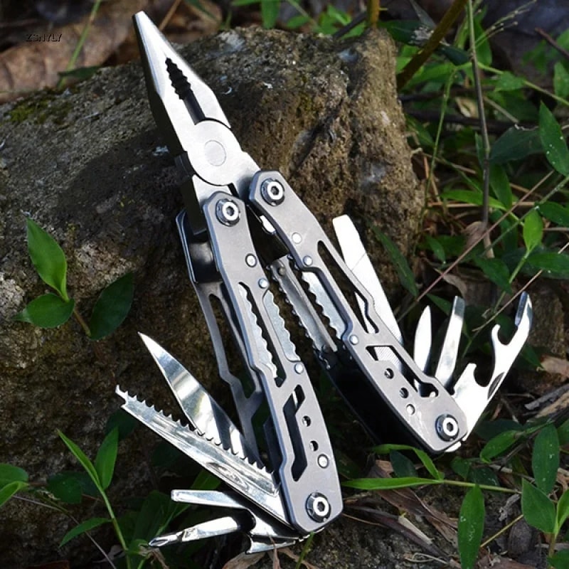 Portable Folding Multi Tool Pliers Compact Multifunctional Pocket Knife For Outdoor Repair 2